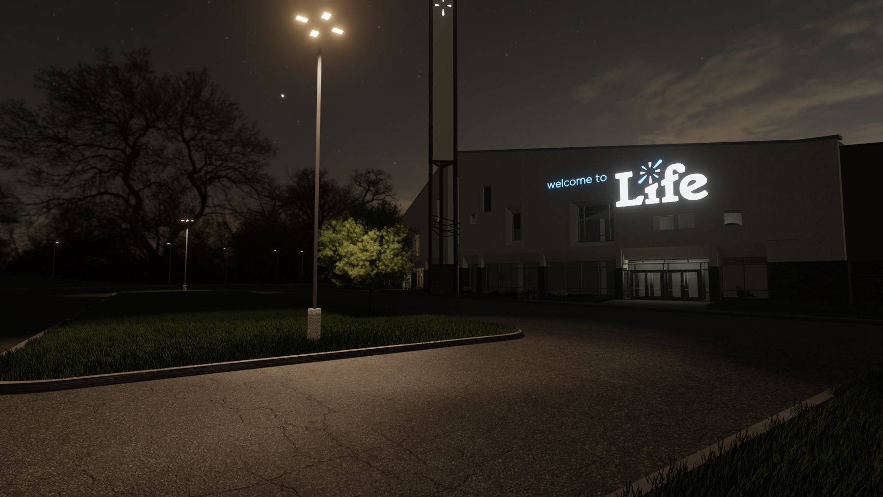 New building signage