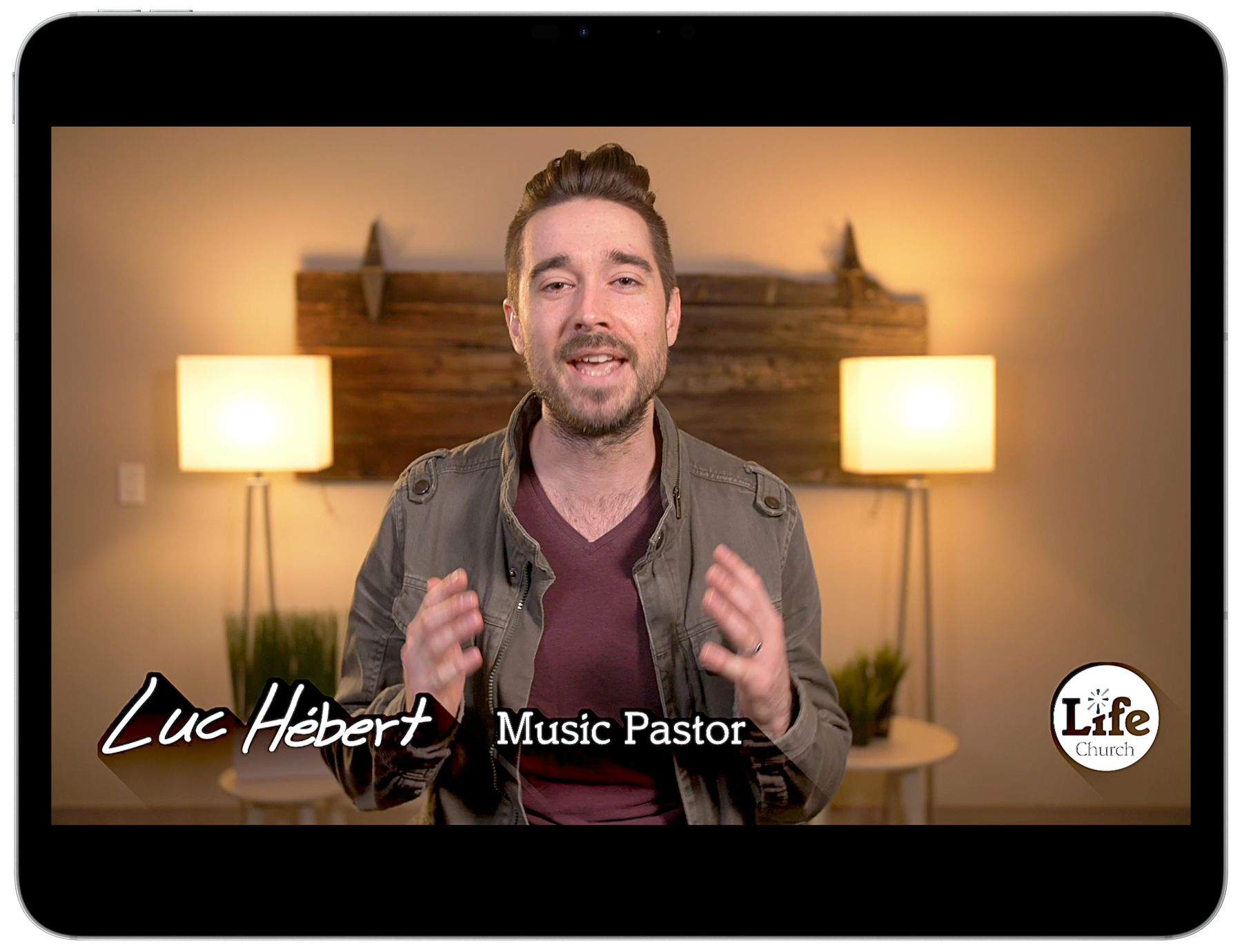 Music pastor segment, tablet