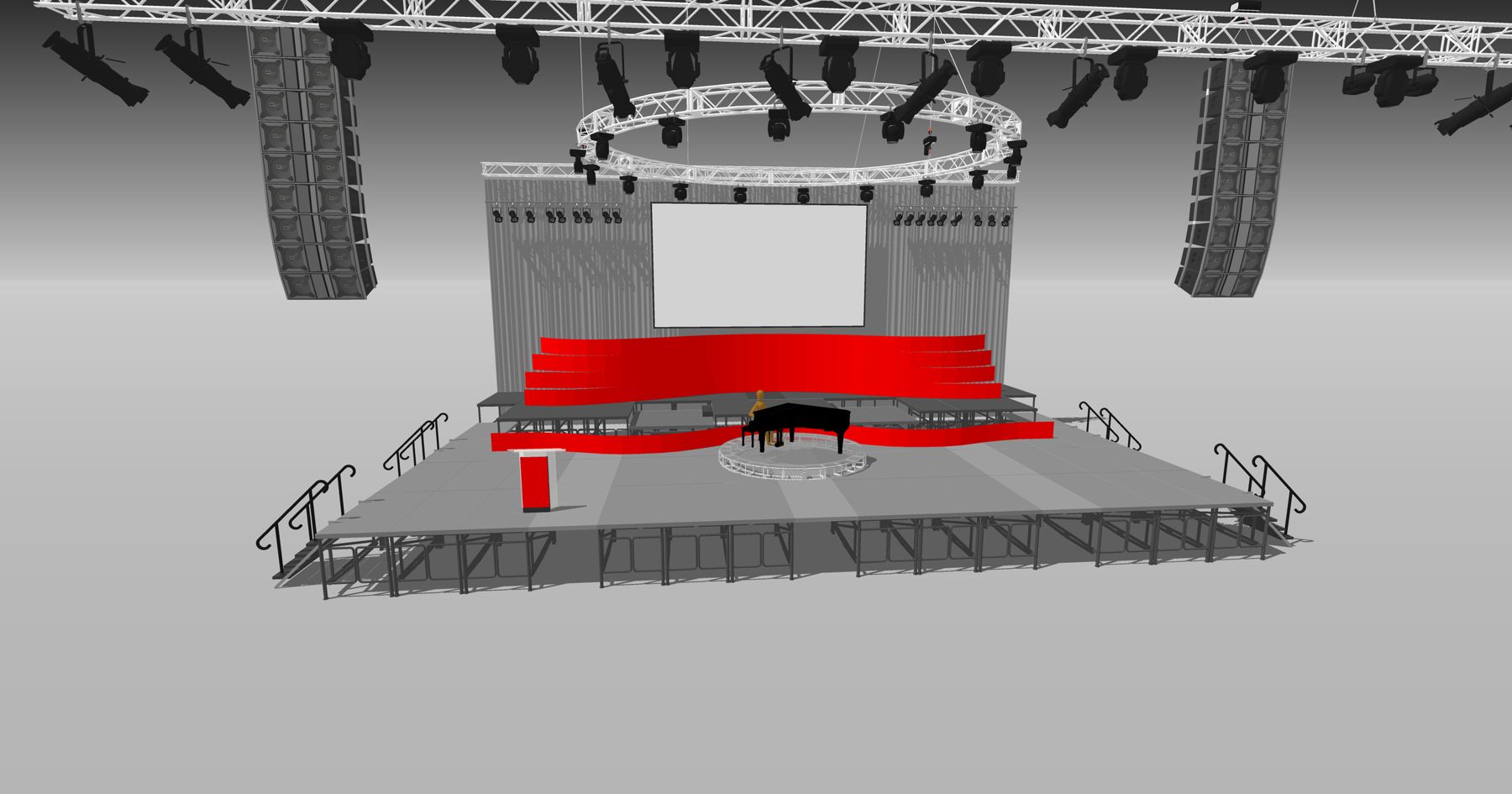 Render: Canada 150, arena stage
